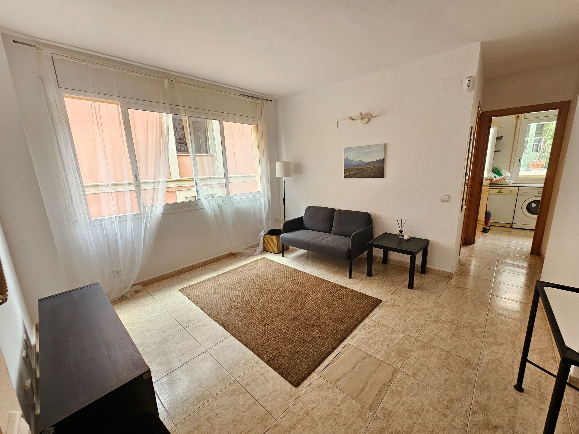 Sala de estar de Ático de alquiler en  Barcelona Capital con Amueblado