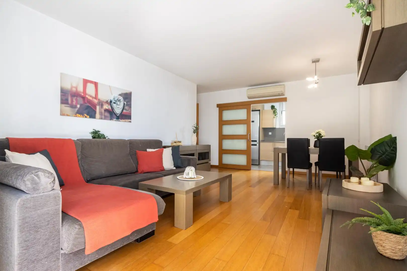 Sala de estar de Piso en venta en Sabadell con Aire acondicionado, Calefacción y Parquet