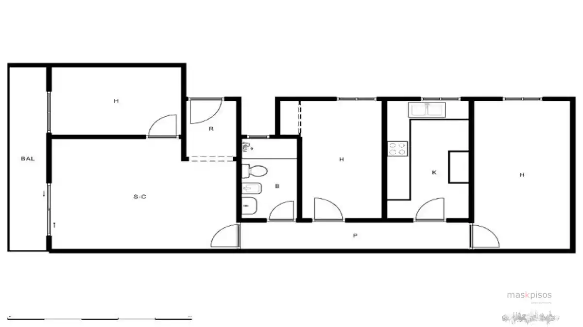 Flat for sale in L'Hospitalet de Llobregat