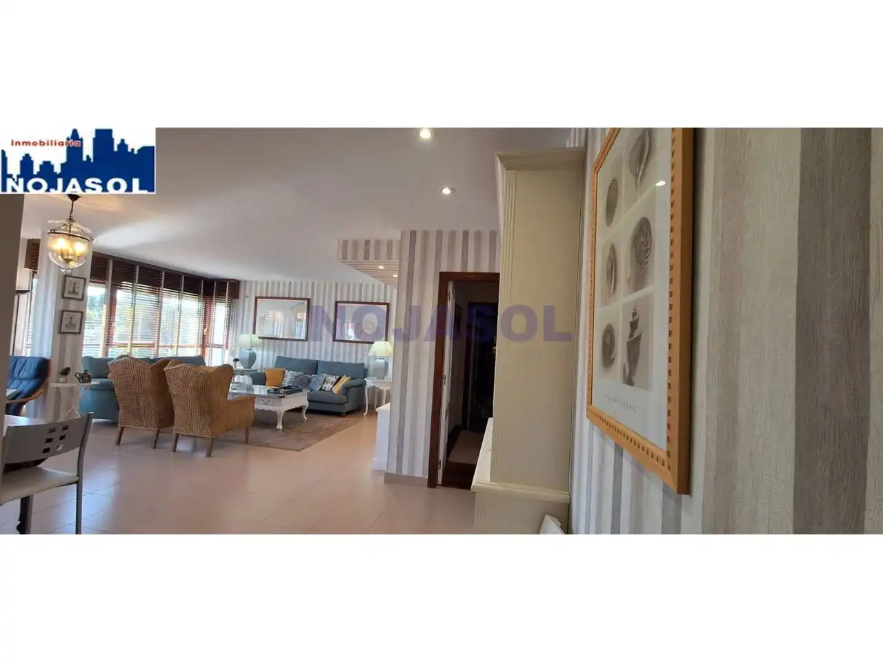 Sala de estar de Piso de alquiler en Noja con Calefacción, Parquet y Amueblado