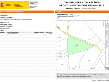 Terreno rustico in vendita a Pedanías Oeste
