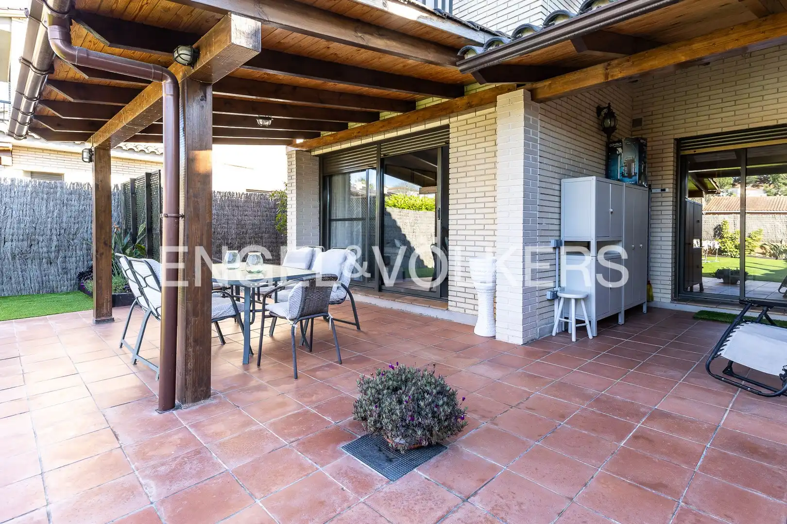Terraza de Casa o chalet de alquiler en Sant Vicenç de Montalt con Calefacción, Jardín privado y Piscina