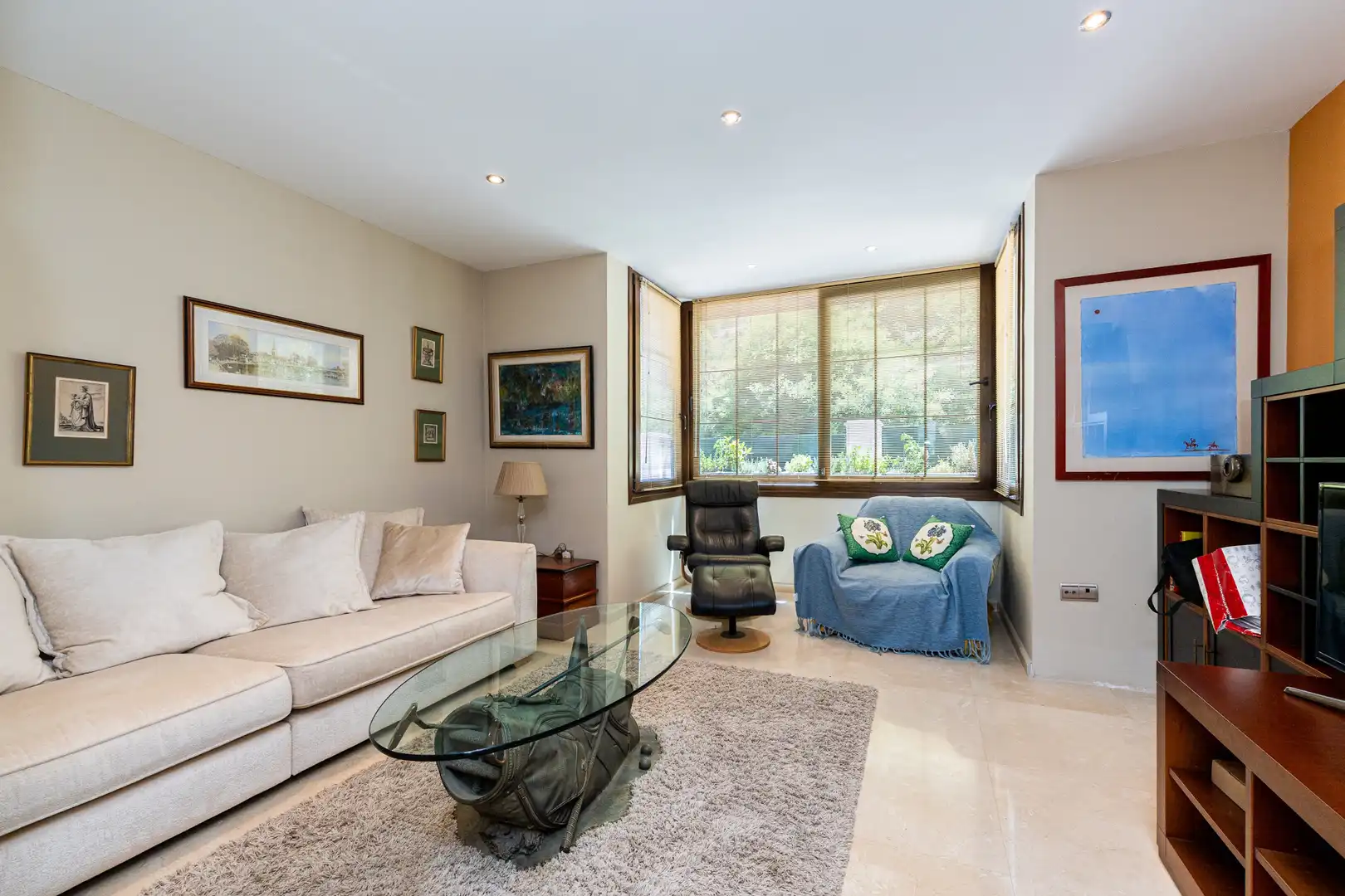 Sala de estar de Casa o chalet en venta en Mijas con Aire acondicionado, Jardín privado y Terraza