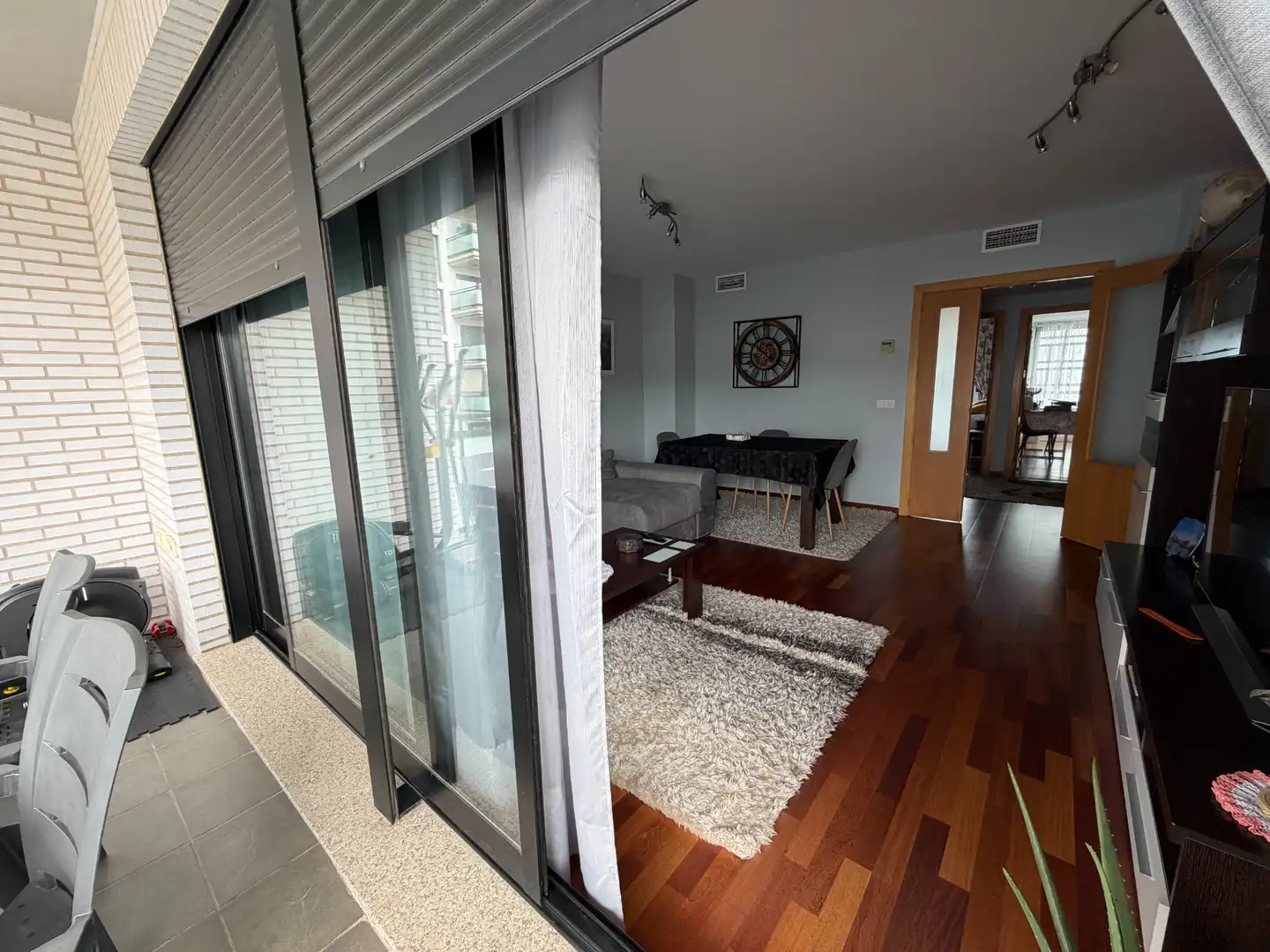 Living room of Flat for sale in Sagunto / Sagunt  with Heating, Parquet flooring and Terrace