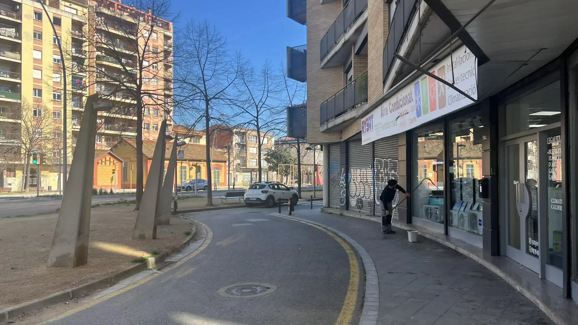 Vista exterior de Garaje en venta en Salt