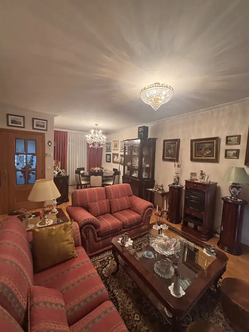 Sala de estar de Casa o chalet en venta en Valladolid con Calefacción, Jardín privado y Parquet