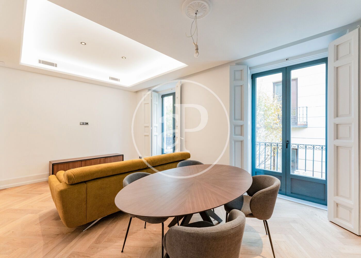 Dining room of Flat for sale in  Madrid Capital  with Air Conditioner, Heating and Balcony