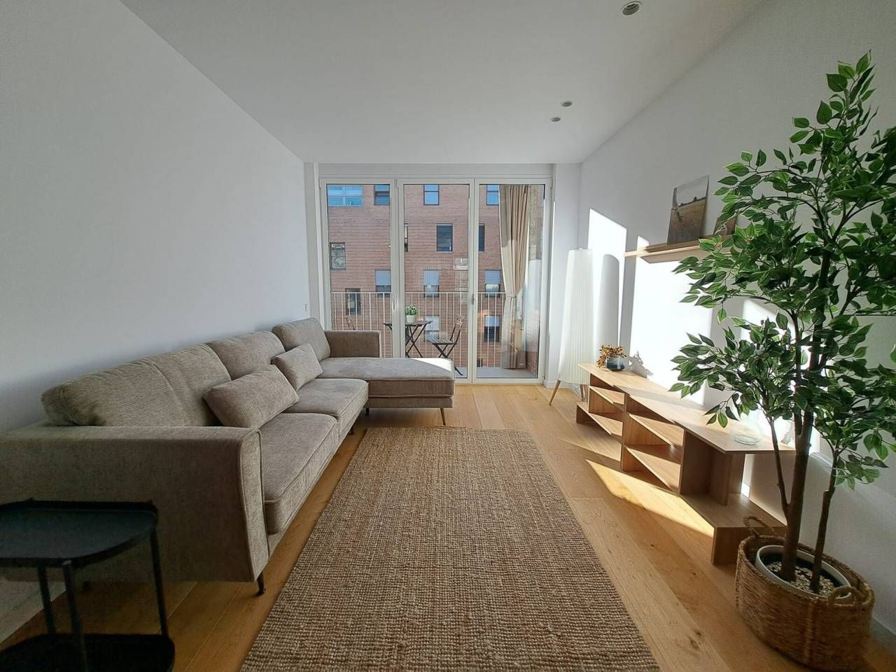 Sala d'estar de Pis de lloguer en Sabadell amb Aire condicionat, Calefacció i Parquet