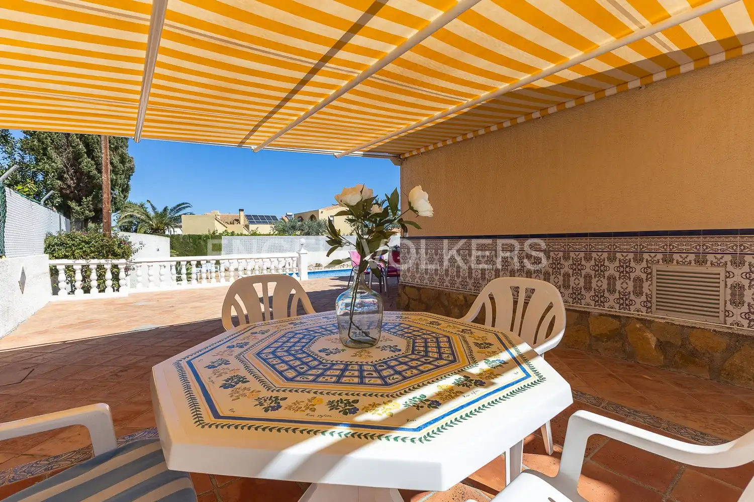 Terraza de Finca rústica en venta en Els Poblets con Aire acondicionado, Calefacción y Jardín privado