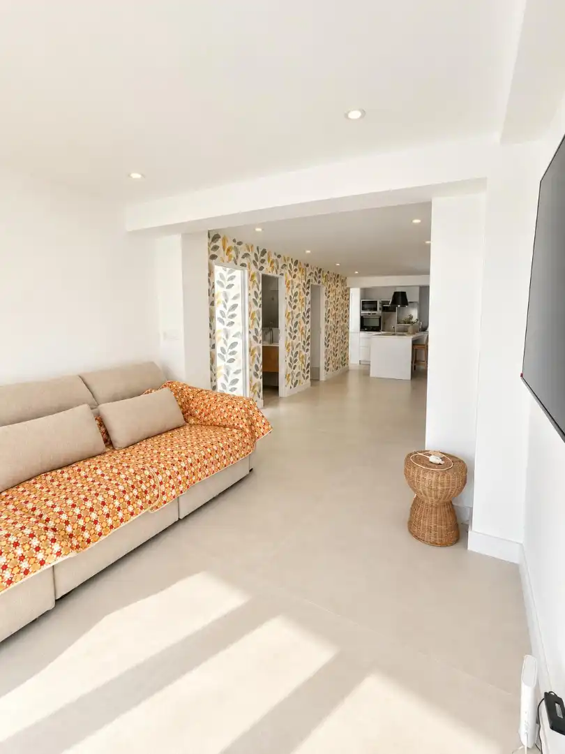 Wohnzimmer von Wohnung zur Miete in Málaga mit Klimaanlage, Terrasse und Möbliert