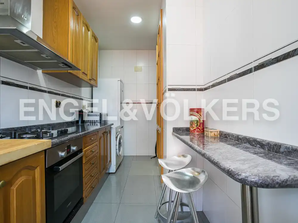 Cocina de Piso de alquiler en Valencia con Aire acondicionado, Calefacción y Parquet
