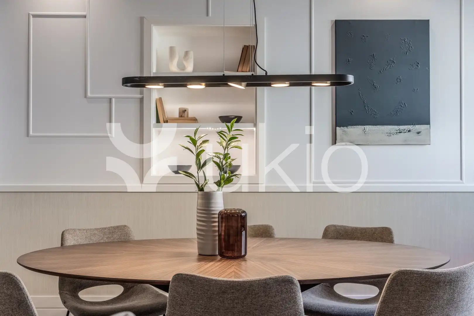 Dining room of Flat for rent in Madrid  with Air Conditioner, Heating and Furnished