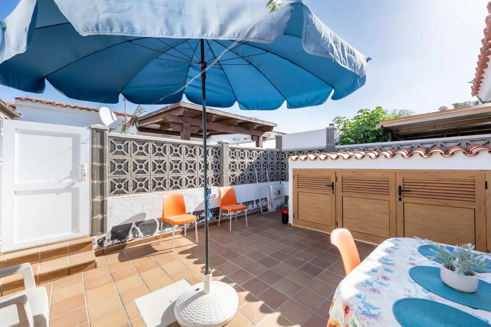 Terraza de Casa adosada en venta en San Bartolomé de Tirajana con Terraza, Amueblado y Piscina comunitaria