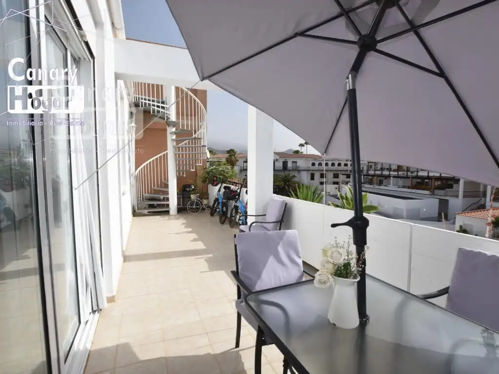 Terrasse von Dachboden zum Verkauf in San Miguel de Abona mit Heizung, Privatgarten und Balkon