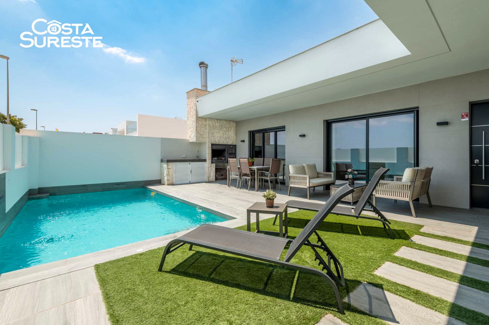 Terrassa de Casa o xalet en venda en Torre-Pacheco amb Aire condicionat, Calefacció i Jardí privat