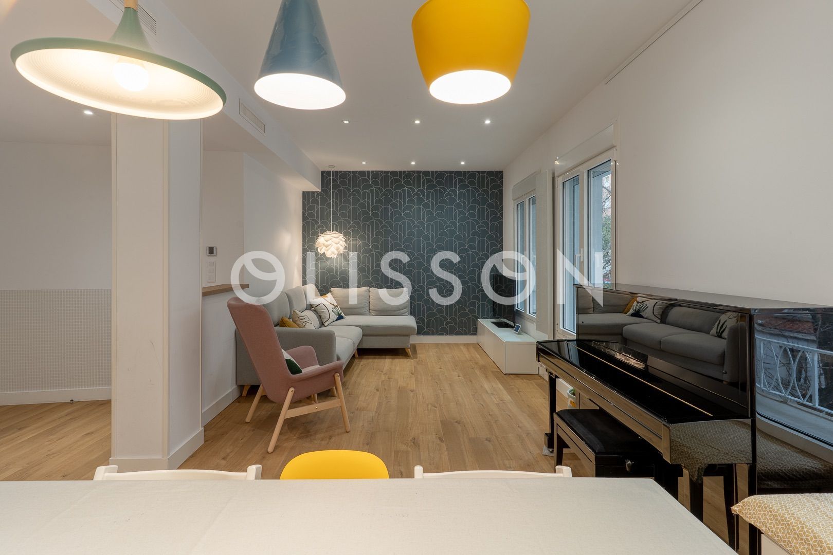 Living room of Flat for sale in  Madrid Capital  with Air Conditioner, Heating and Storage room