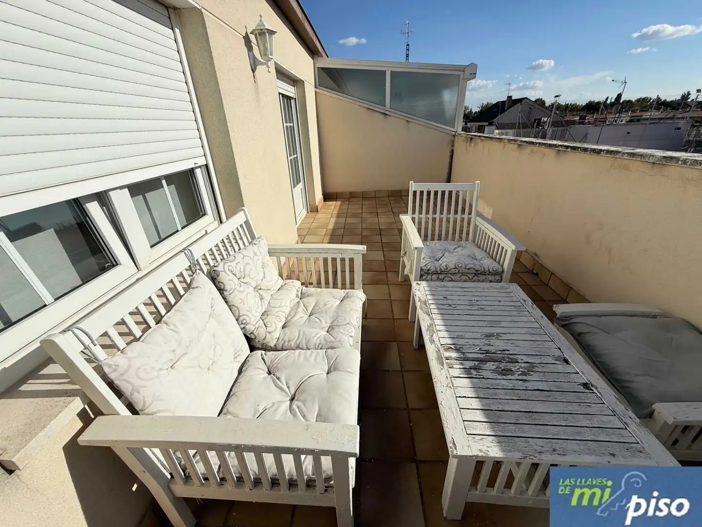 Terraza de Casa adosada en venta en Arroyo de la Encomienda con Calefacción, Jardín privado y Parquet