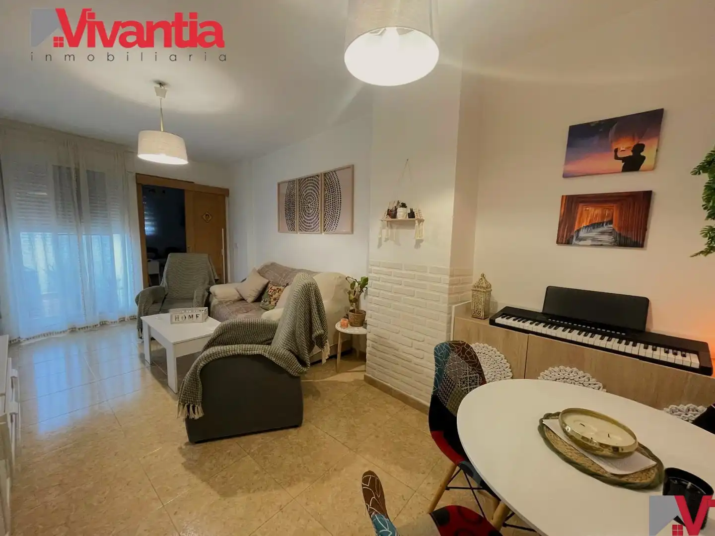 Wohnzimmer von Dachboden zum Verkauf in Lorca mit Klimaanlage, Terrasse und Abstellraum