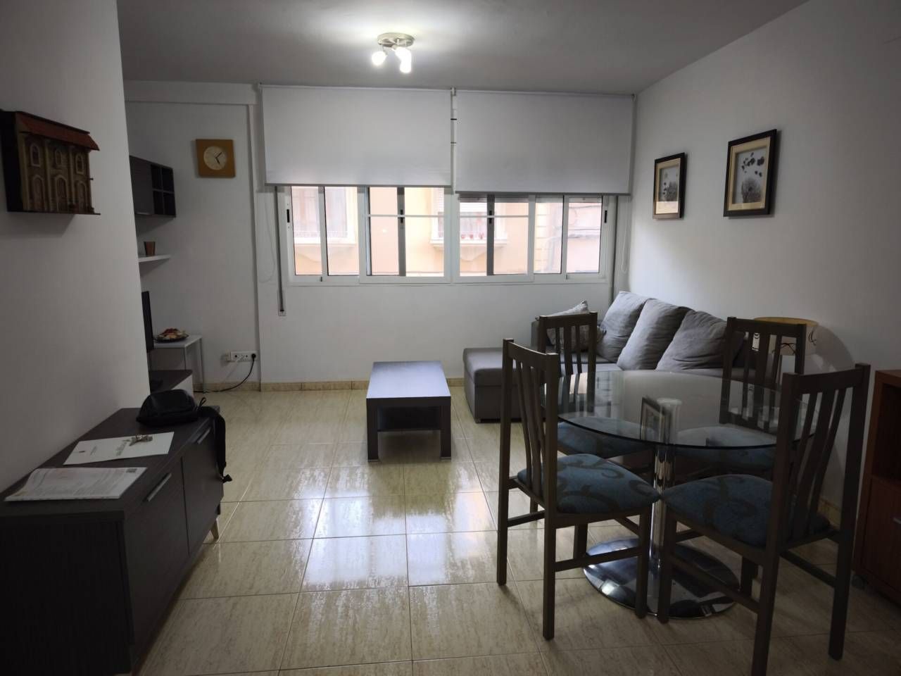 Living room of Flat to rent in Sant Carles de la Ràpita  with Air Conditioner, Heating and Furnished