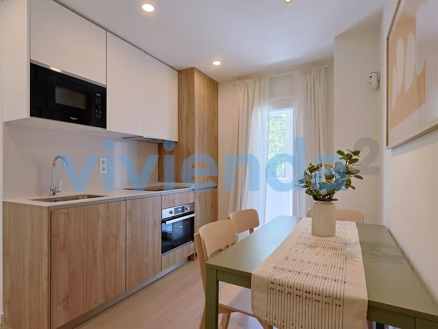Cocina de Piso de alquiler en Madrid con Aire acondicionado, Calefacción y Terraza