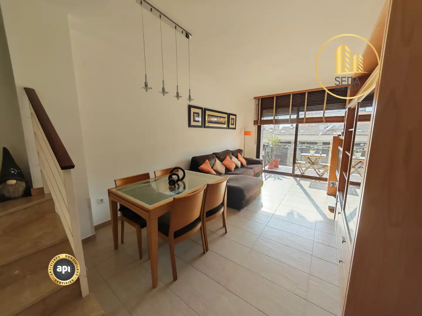 Living room of Duplexes for sale in Terrassa  with Air Conditioner, Heating and Terrace