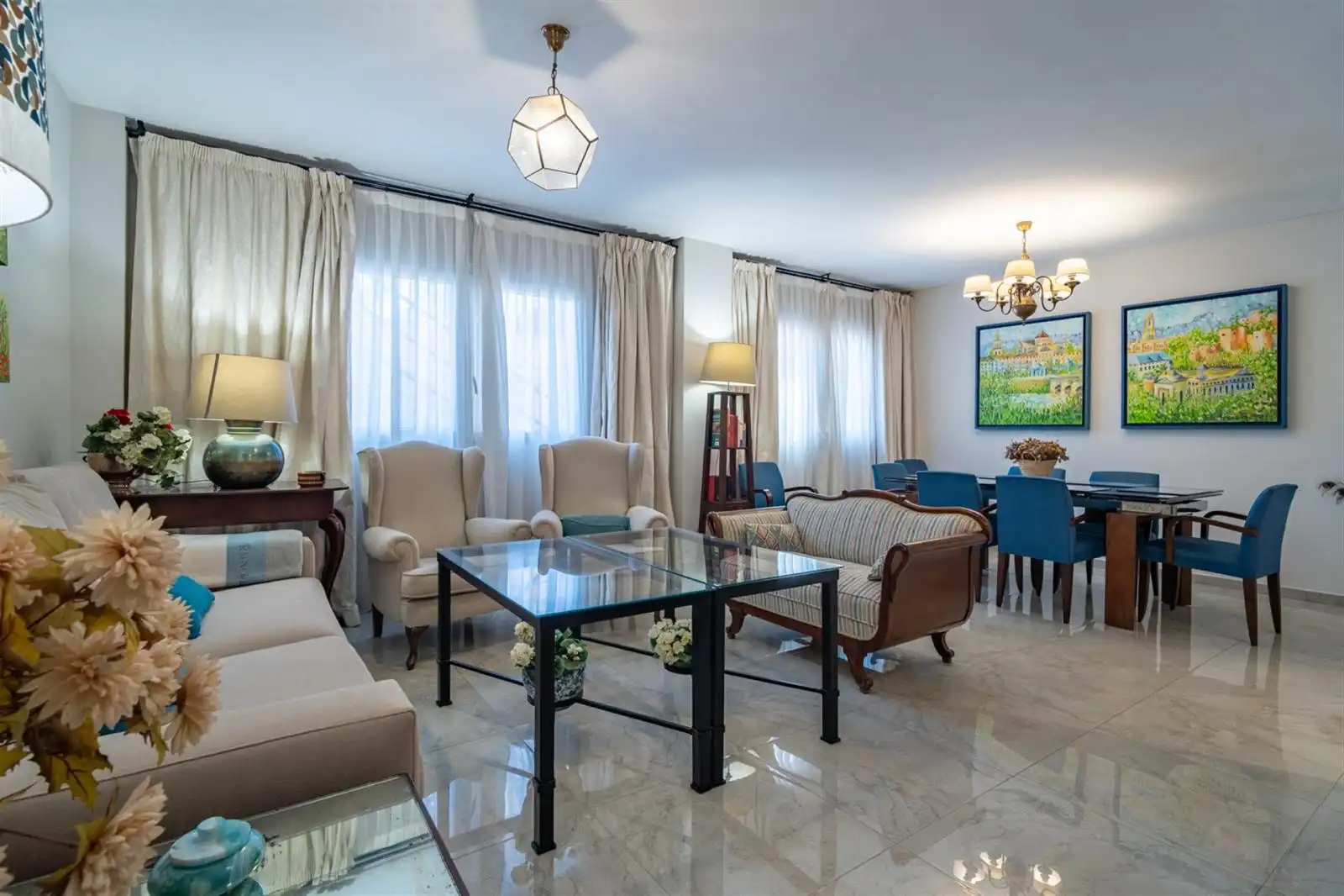 Sala de estar de Piso en venta en Málaga con Aire acondicionado, Amueblado y Horno
