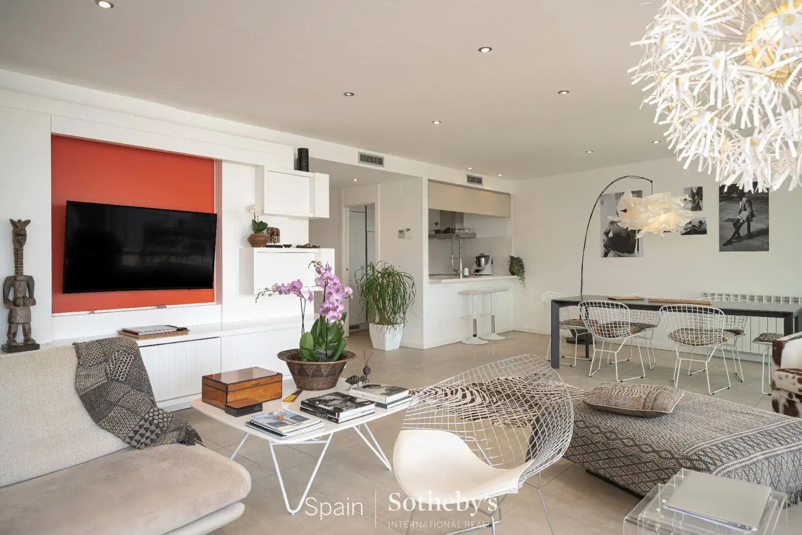 Sala de estar de Apartamento en venta en Roses con Aire acondicionado, Calefacción y Terraza