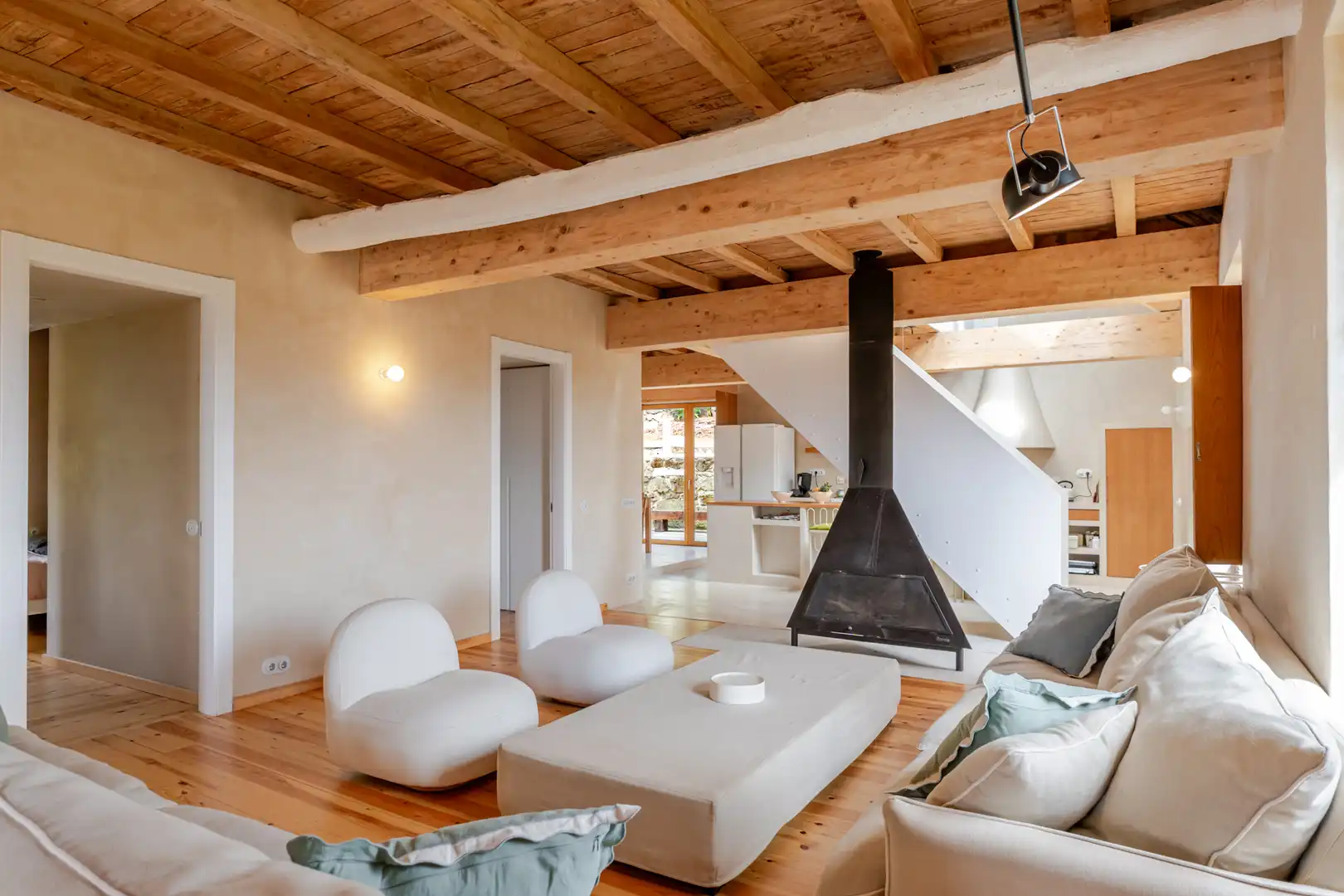 Living room of Country homes for sale in Poio  with Swimming Pool and Furnished