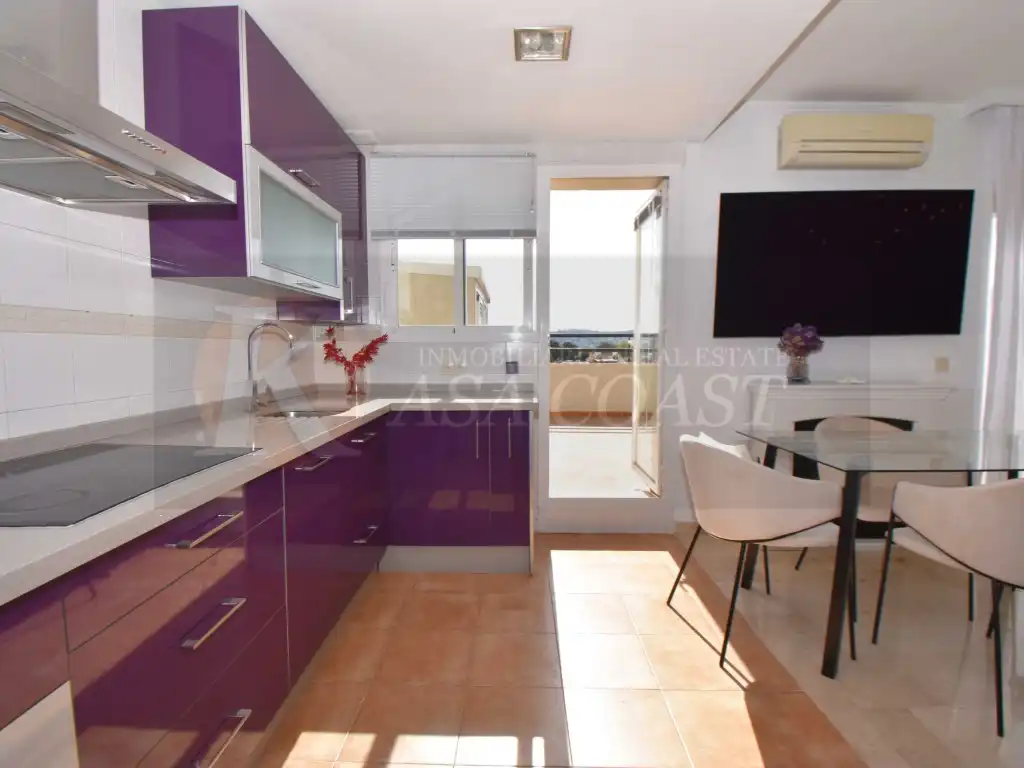 Kitchen of Attic for sale in Mijas  with Air Conditioner, Private garden and Terrace