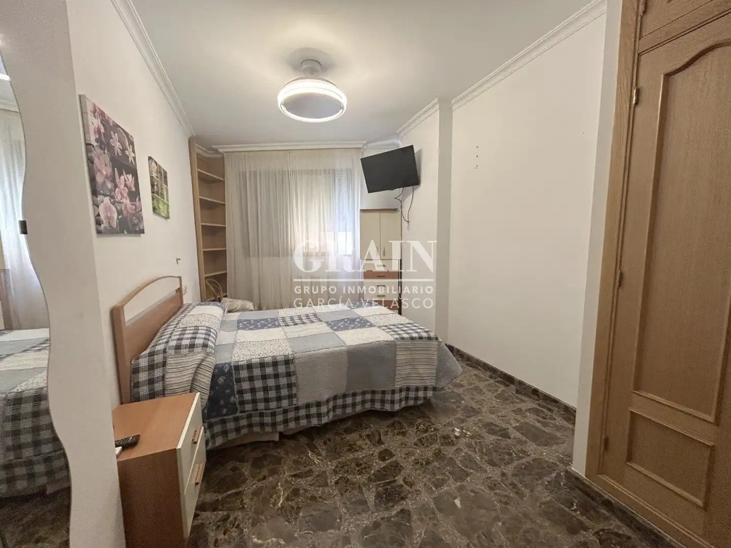 Habitación de Apartamento de alquiler en Albacete con Aire acondicionado, Calefacción y Balcón