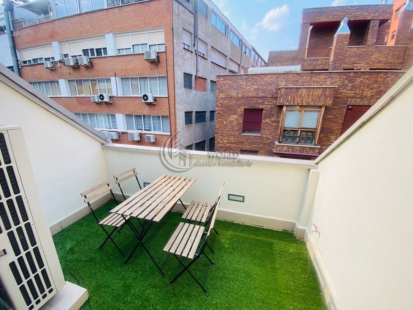 Terrace of Flat for sale in  Madrid Capital  with Air Conditioner, Heating and Furnished