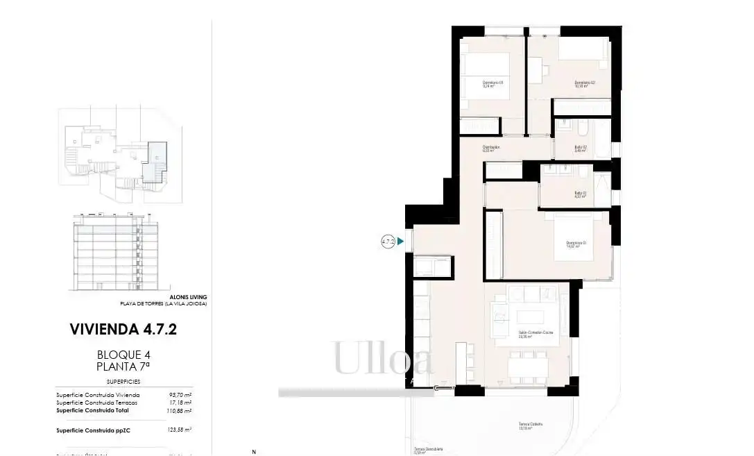 Apartament amb piscina en venda a Centro Urbano, imagen 22