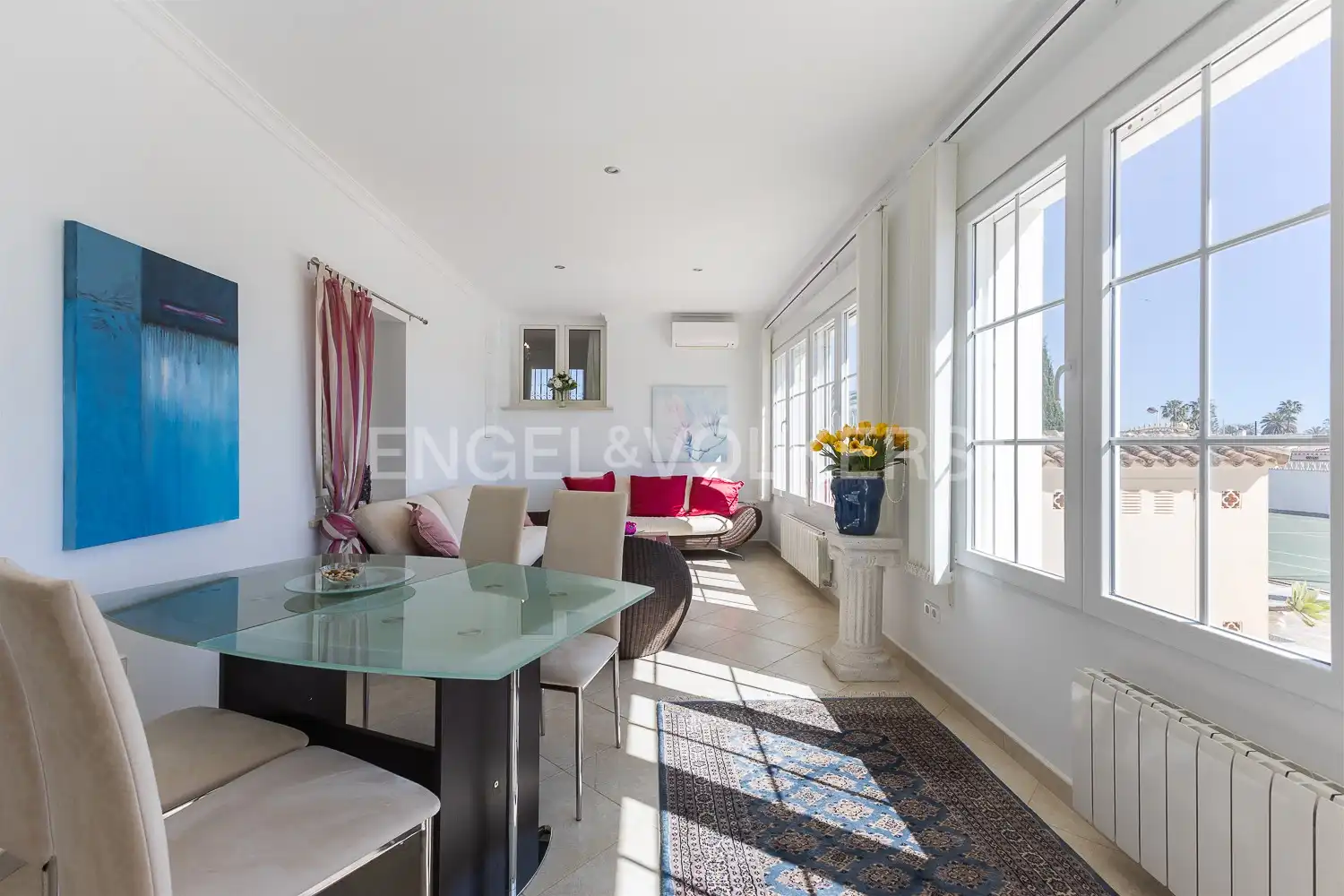 Comedor de Finca rústica en venta en Els Poblets con Aire acondicionado, Calefacción y Jardín privado
