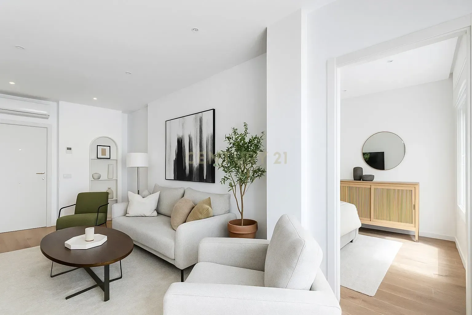 Sala de estar de Apartamento en venta en Málaga Capital con Aire acondicionado, Horno y Lavadora