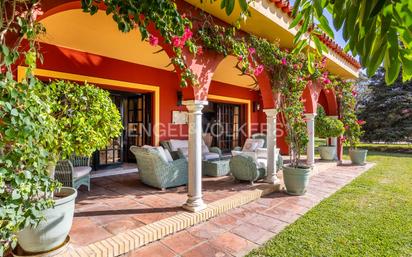 Terrace of Country house for sale in Dos Hermanas  with Air Conditioner, Heating and Private garden