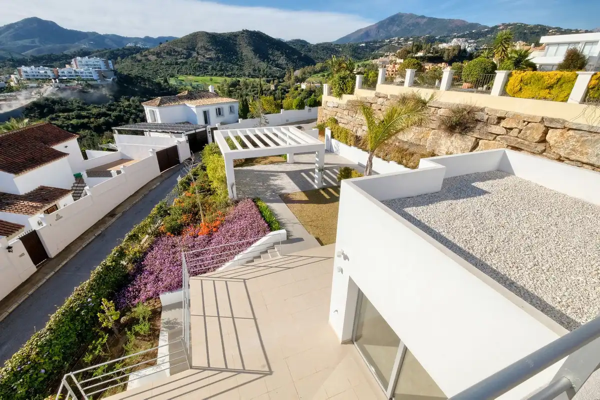 Terraza de Casa o chalet en venta en Benahavís con Jardín privado