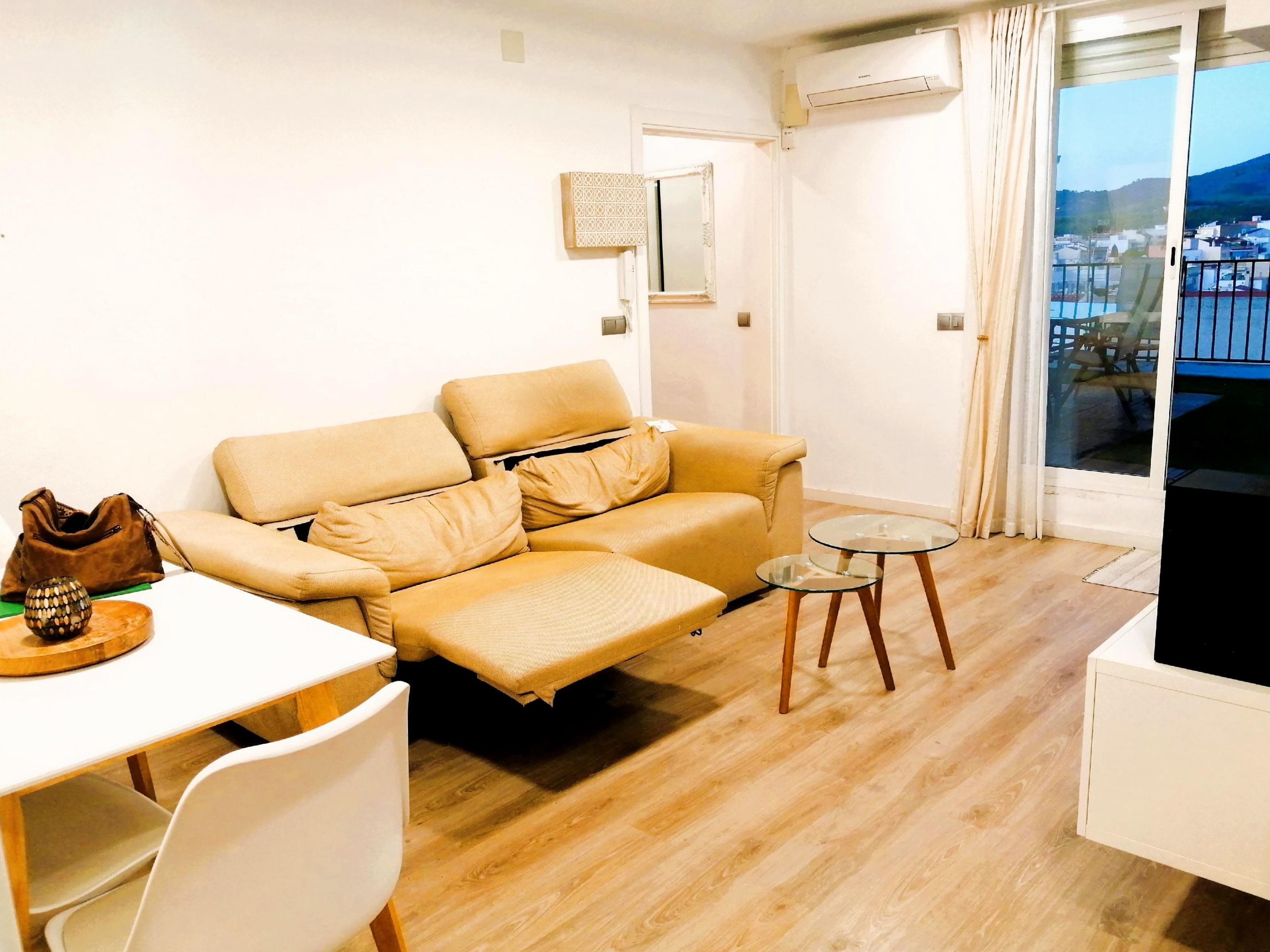 Sala d'estar de Àtic en venda en Sant Pere de Ribes amb Aire condicionat, Calefacció i Terrassa