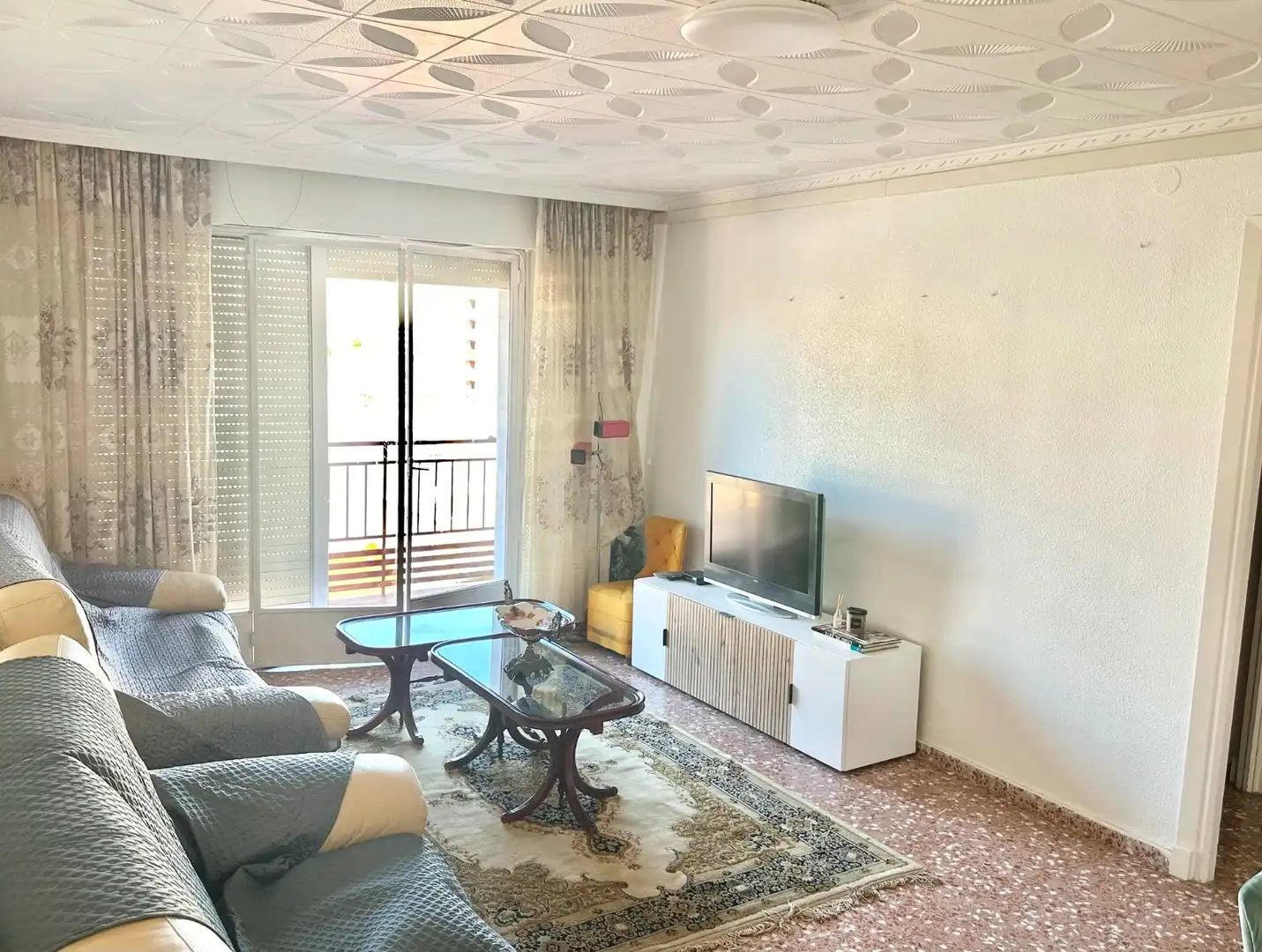 Sala d'estar de Apartament de lloguer en Cartagena amb Aire condicionat, Moblat i Rentadora