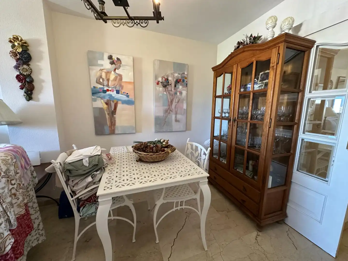 Dining room of Flat for sale in Marbella  with Air Conditioner, Furnished and Balcony