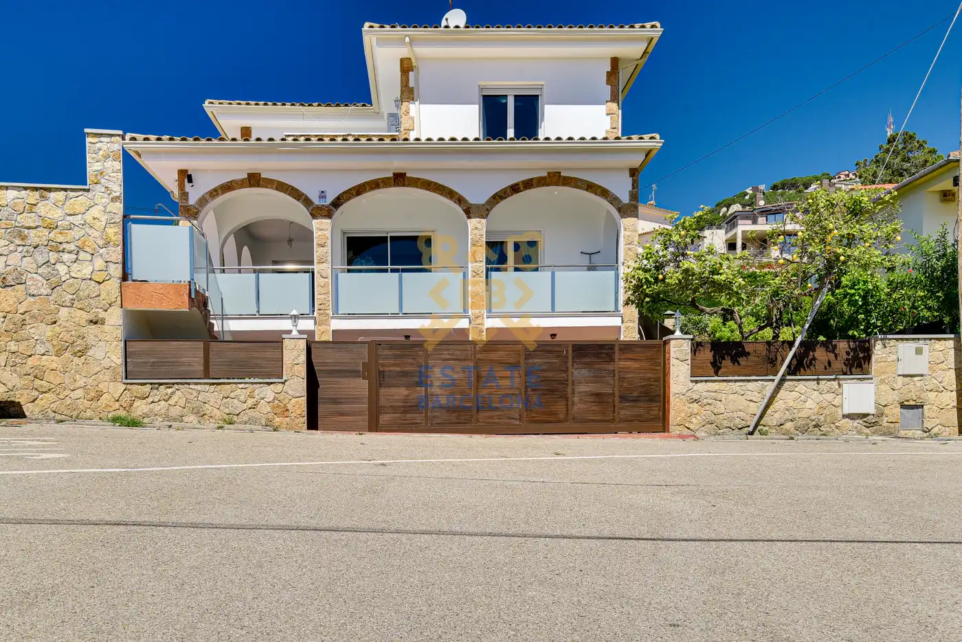 Vista exterior de Casa o chalet en venta en Lloret de Mar con Aire acondicionado, Jardín privado y Terraza