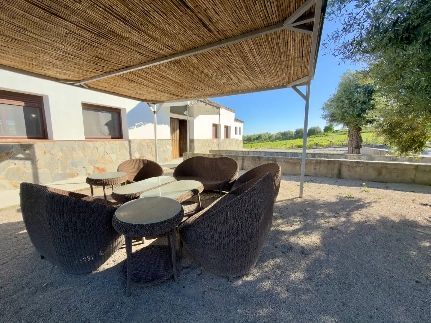 Terraza de Finca rústica en venta en Arcos de la Frontera con Aire acondicionado, Calefacción y Jardín privado