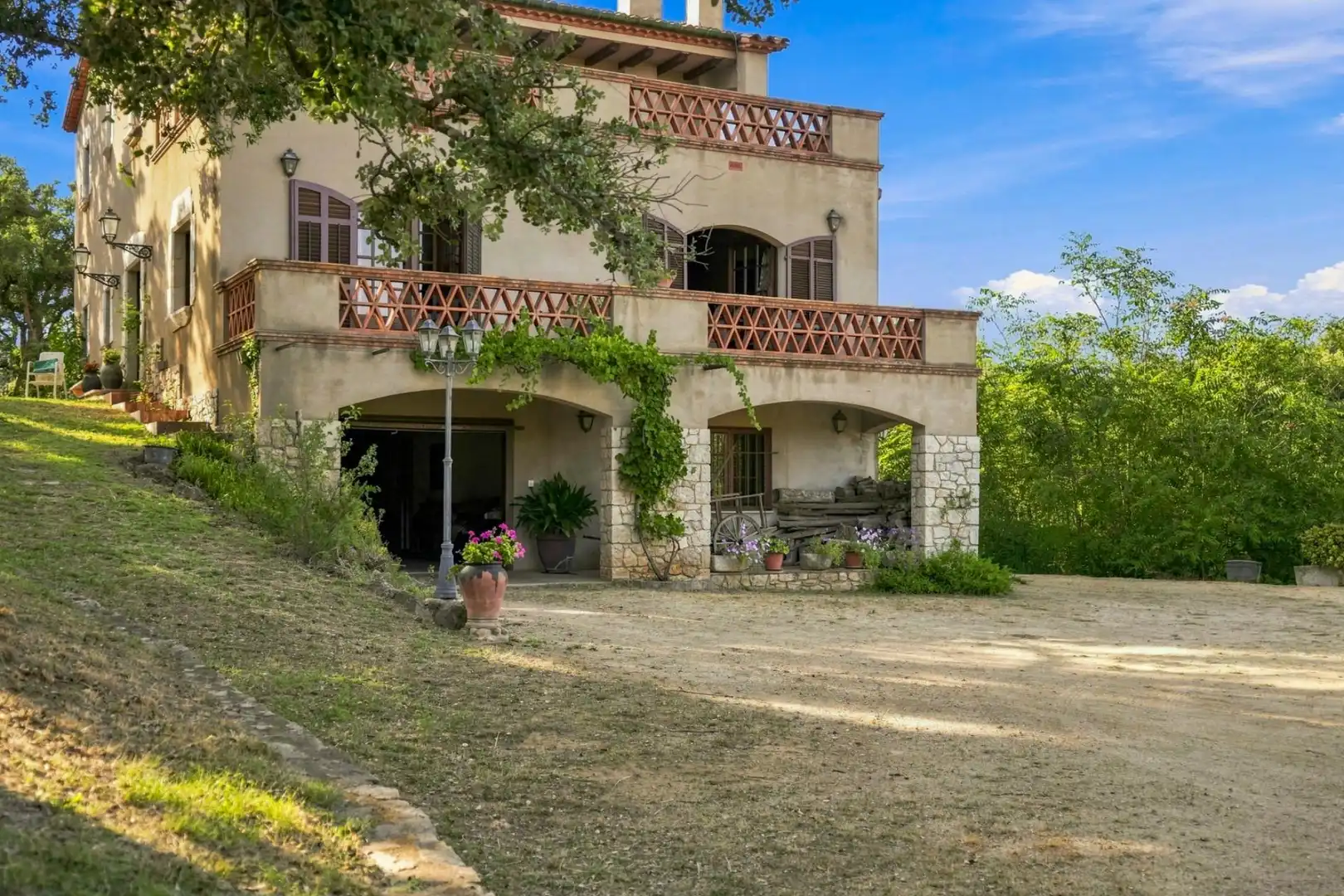 Exterior view of Houses for sale in Darnius  with Private garden, Storage room and Balcony
