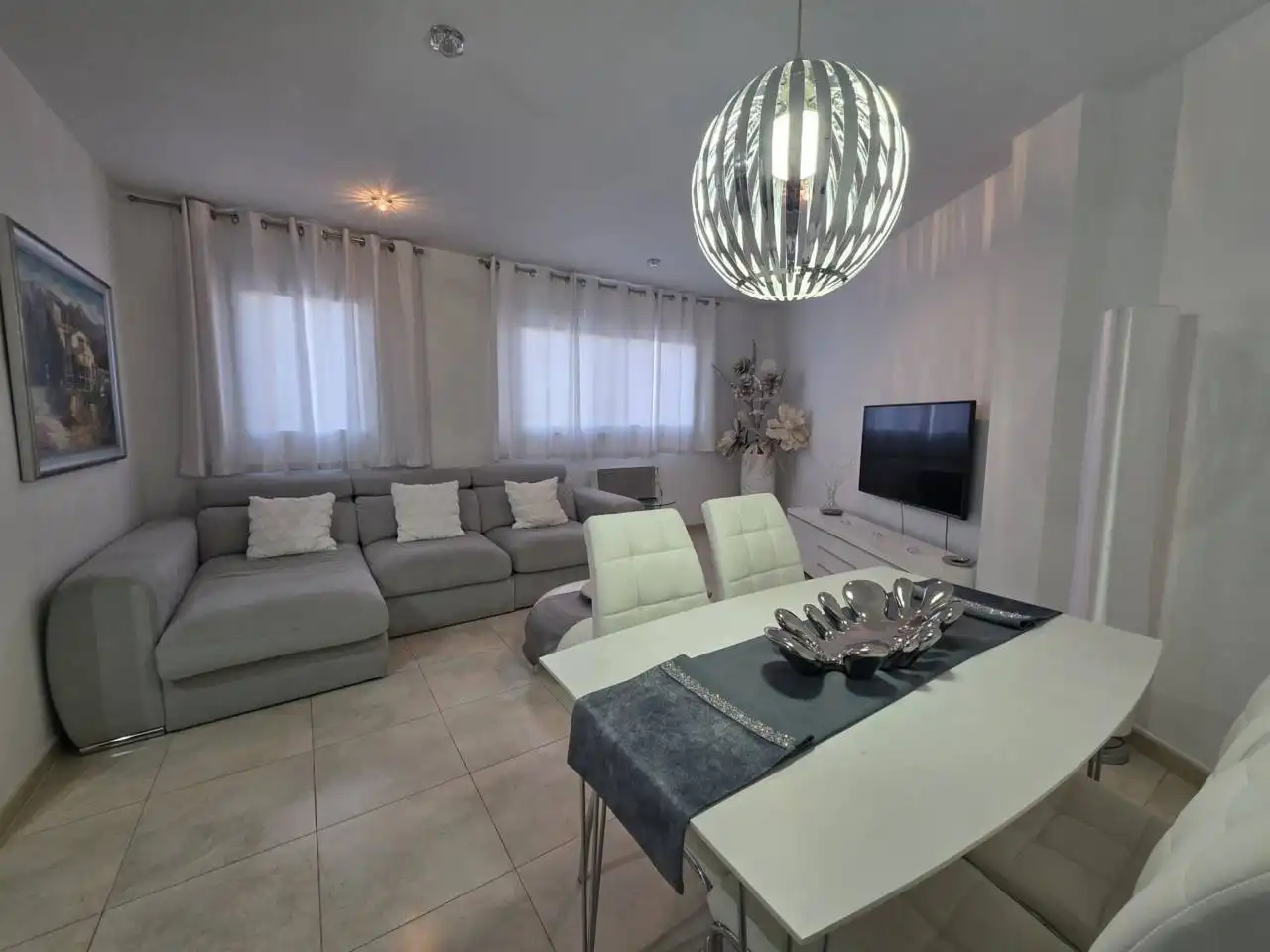 Sala d'estar de Apartament en venda en Manresa amb Aire condicionat, Calefacció i Moblat