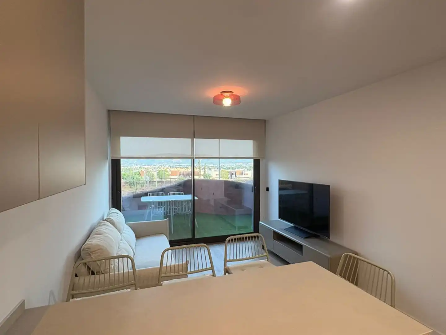 Wohnzimmer von Wohnung zur Miete in Murcia mit Klimaanlage, Heizung und Terrasse