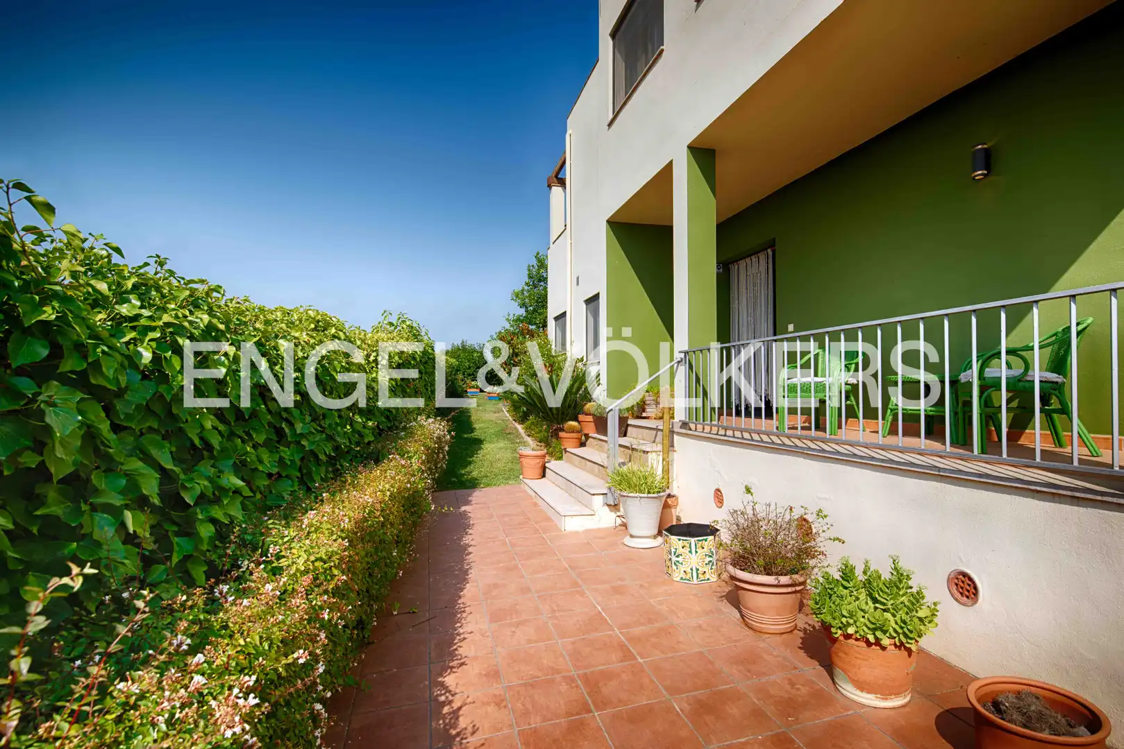 Terrace of Houses for sale in Pedret i Marzà  with Private garden, Terrace and Swimming Pool