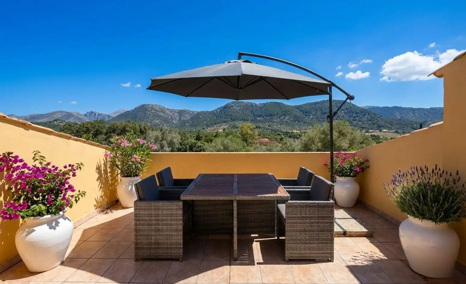 Terrace of Houses for rent in Campanet  with Heating, Private garden and Terrace