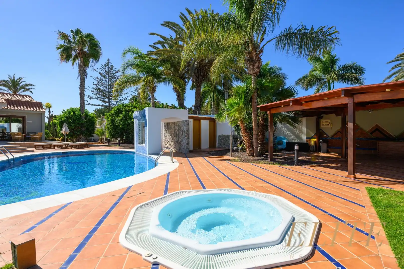 Piscina de Casa o xalet en venda en San Bartolomé de Tirajana amb Jardí privat, Terrassa i Piscina