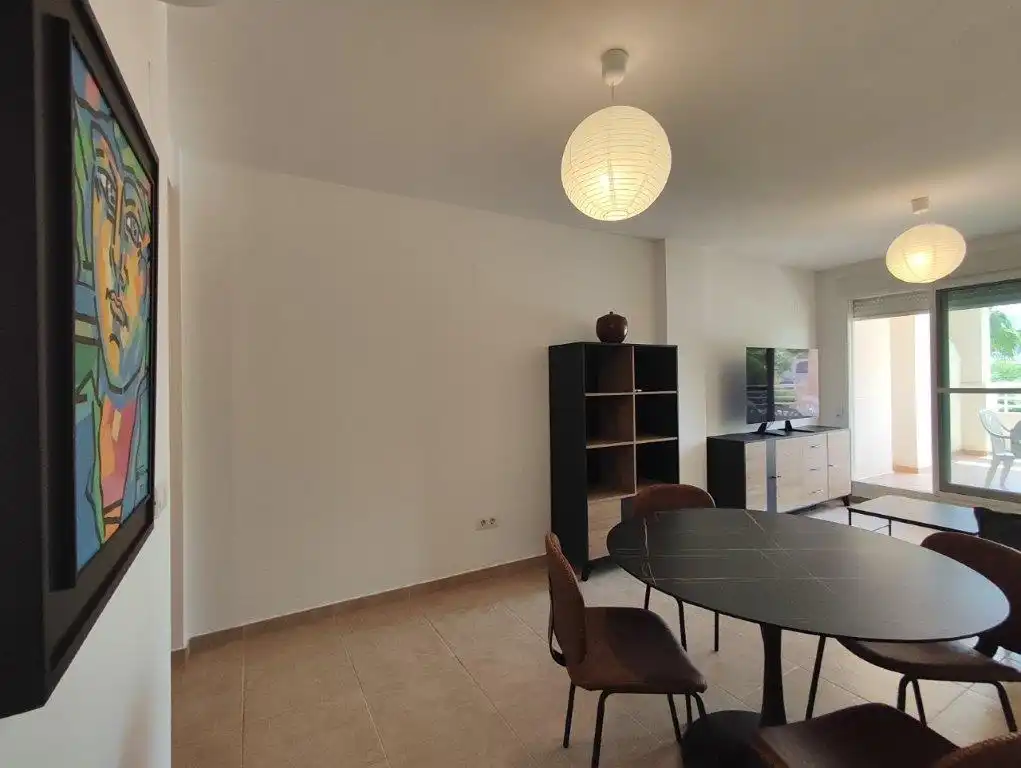 Menjador de Apartament en venda en Dénia amb Aire condicionat, Terrassa i Piscina comunitària