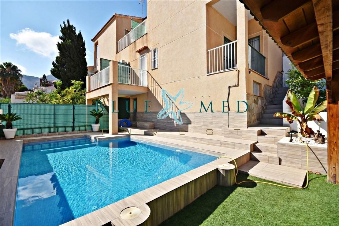 Exterior view of House or chalet for sale in Mazarrón  with Air Conditioner, Heating and Private garden