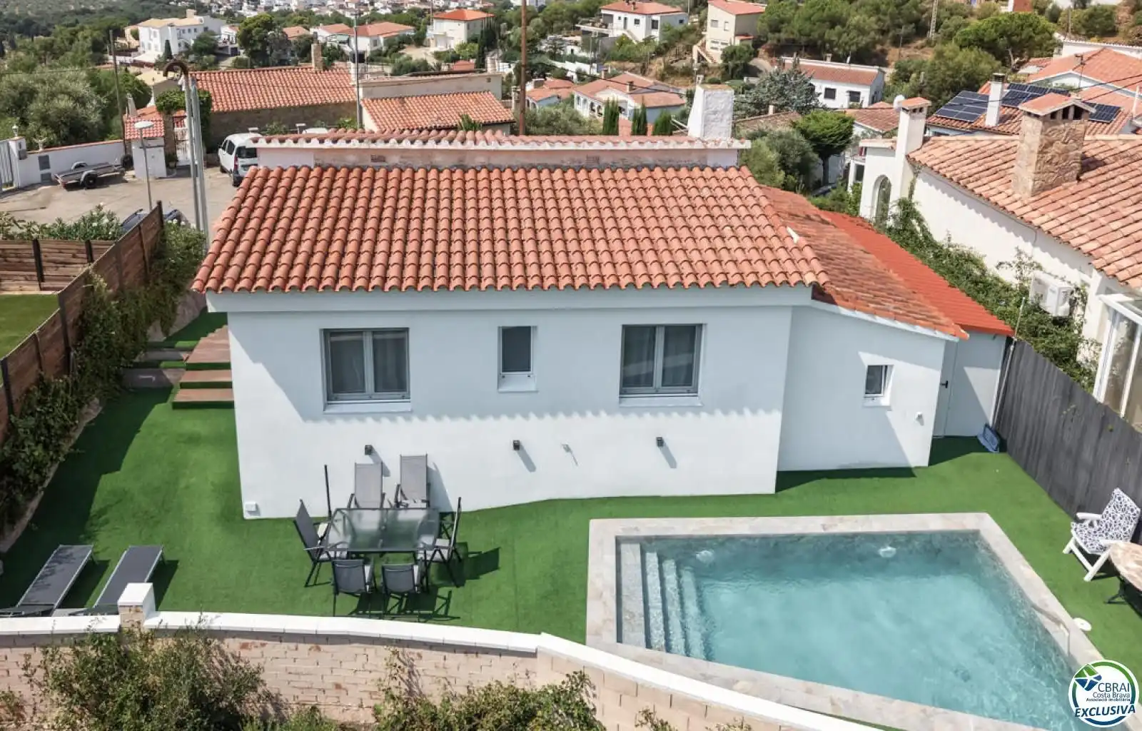 Exterior view of Houses for sale in Roses  with Air Conditioner, Storage room and Swimming Pool